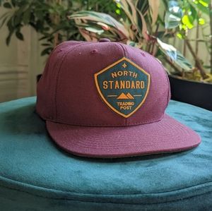 North Standard Trading Post Burgundy Snap Back Ball Cap